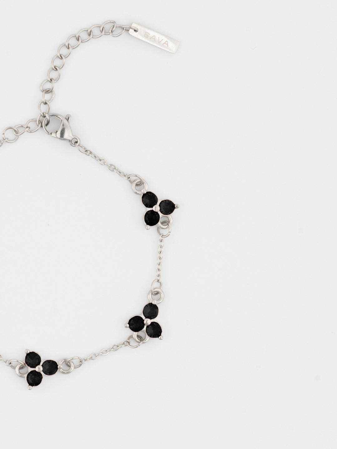 MIDNIGHT CLOVER BRACELET | Zilver