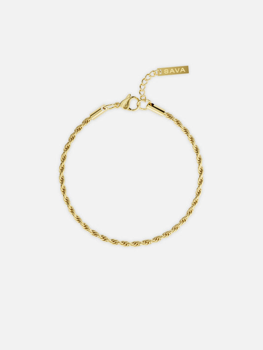 ROPE BRACELET 3MM | 18K Goud