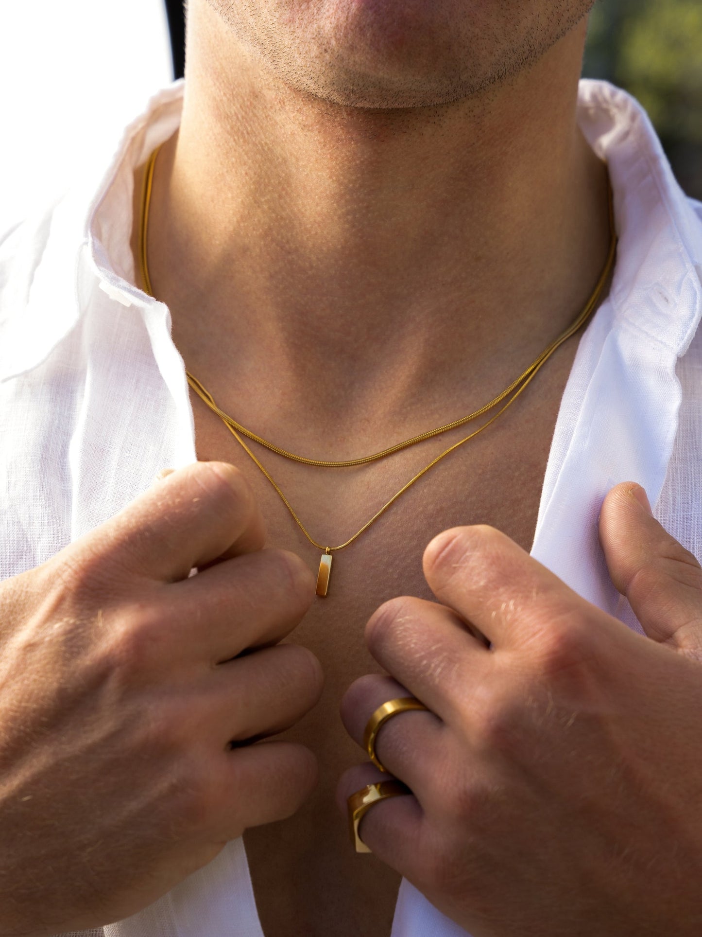 SQUARE CHAIN | 18K Goud