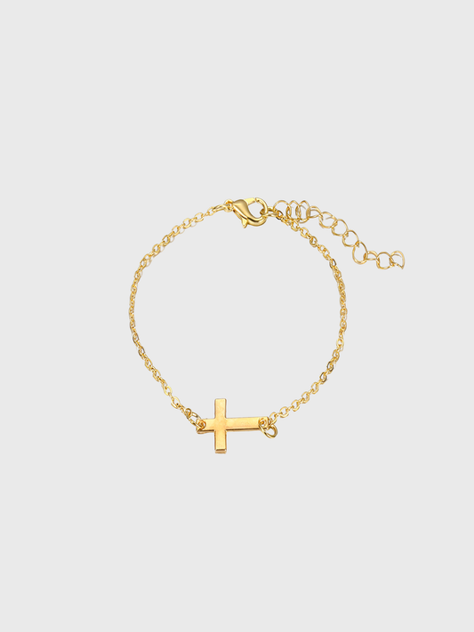 CROSS BRACELET | 18K Goud