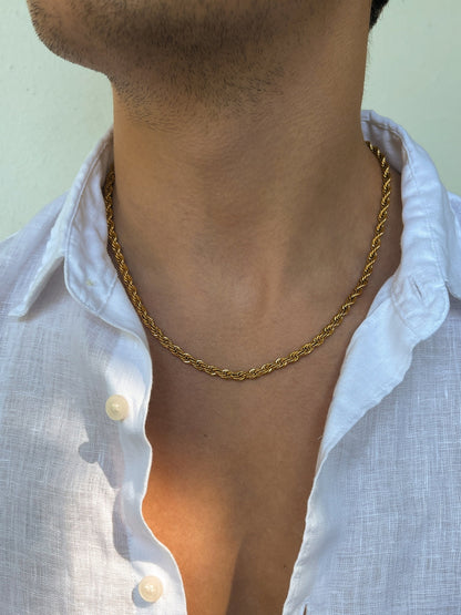 ROPE CHAIN 5MM | 18K Goud