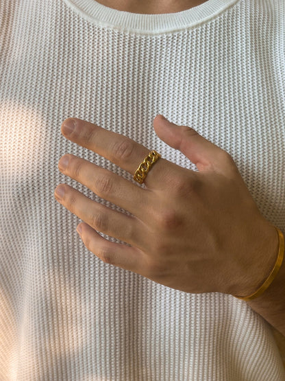 CUBAN RING | 18K Goud