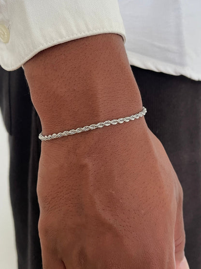 ROPE BRACELET 3MM | Zilver