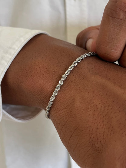ROPE BRACELET 3MM | Zilver