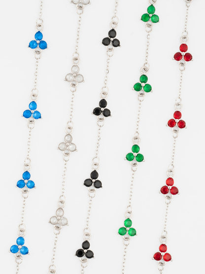 MIDNIGHT CLOVER BRACELET | Zilver