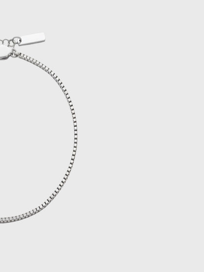 BOX BRACELET | Zilver