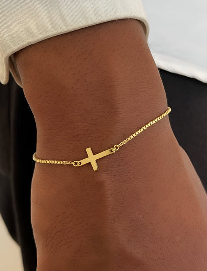 CROSS BRACELET | 18K Goud